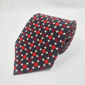 Venturi Uomo Italy Silk Hand Made Geometric Pattern Men's Neck Tie 4x61